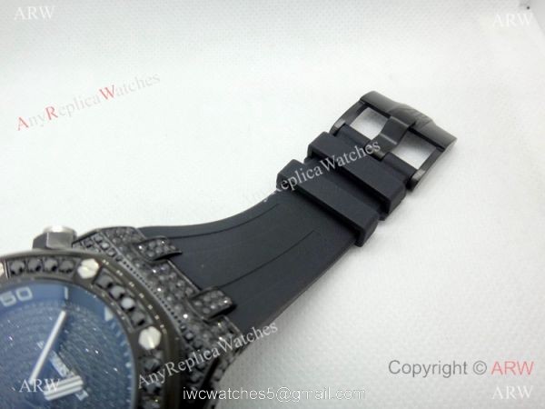 AAA Replica Audemars Piguet Iced Out Watch / Royal Oak Offshore Diver All Black 4