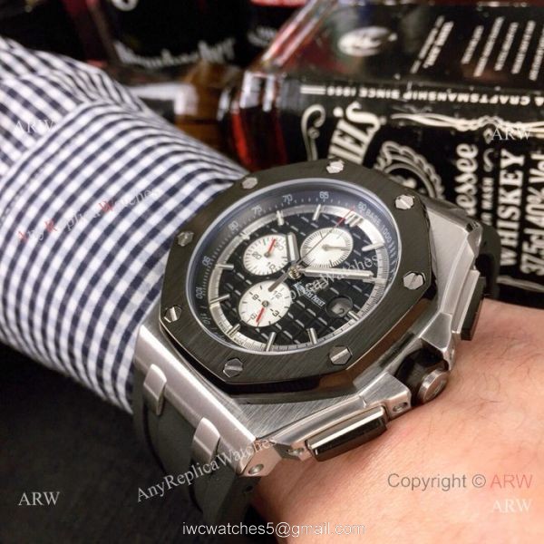 Fake Audemars Piguet Royal Oak Offshore Automatic watch SS White Dial 4