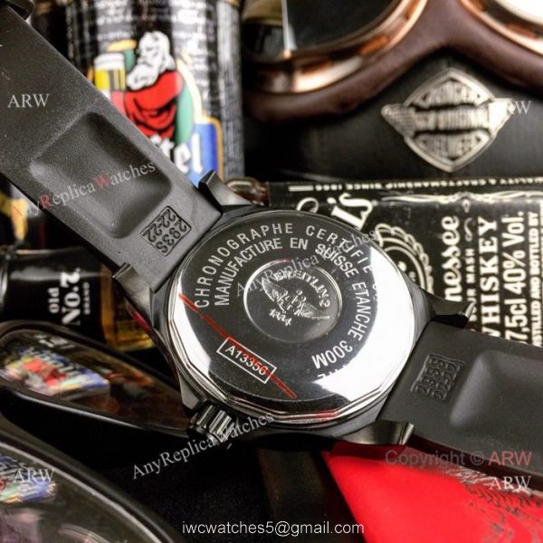 Best Replica Breitling Superocean Automatic Watches Black Case White Dial 4