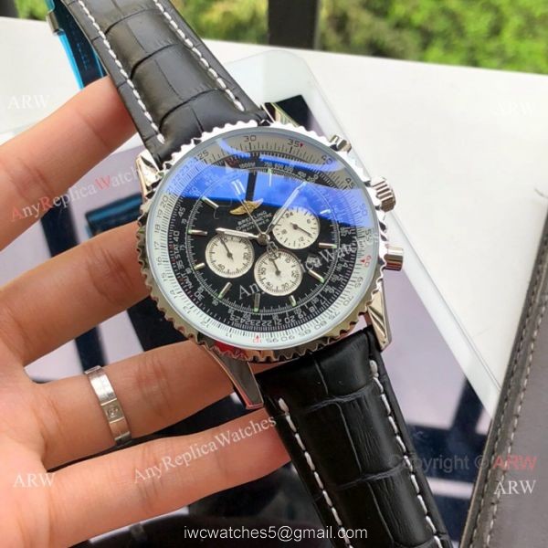 Copy Breitling Navitimer Chronometre Japanese Watch SS Brown Dial 4