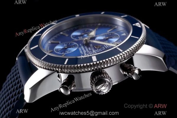 Swiss Replica Breitling Superocean Heritage Blue Watch 7750 Movement 4