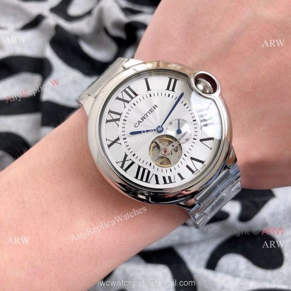 Ballon Bleu de Cartier 82S5 Replica Watch Two Tone Rose Gold Swiss Quality 4