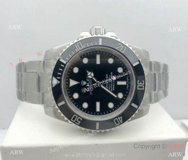 NEW UPGRADED Rolex Submariner NO DATE watch Stainless Steel Black Face 4