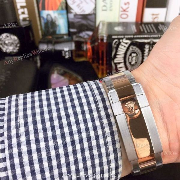 UR Factory Copy Rolex GMT 2018 &8216;Root Beer Watch Two Tone Rose Gold 4