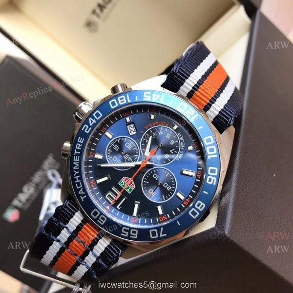 Swiss Replica Tag Heuer Formula 1 Chronograph Watch Blue Dial 4