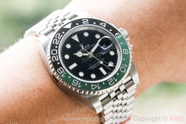 Highest Quality Rolex GMT Master II Swiss ETA GreenBlack Ceramic Watch 126710blro 4