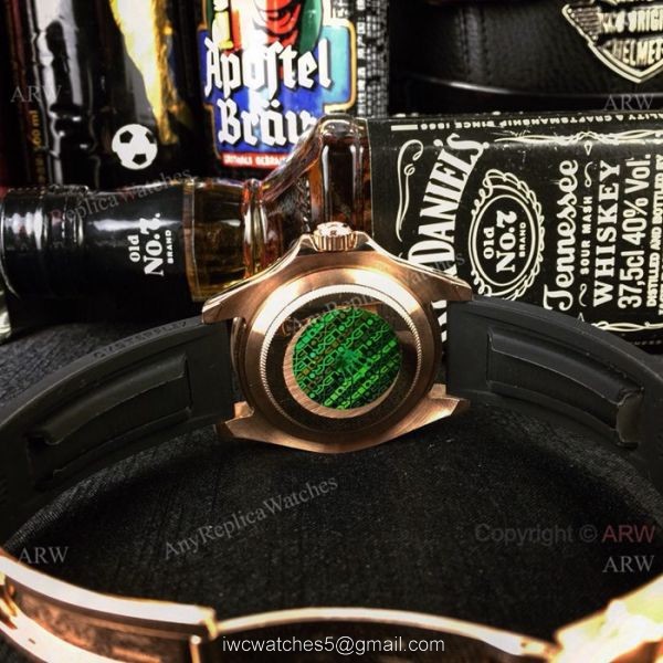 Rolex Yachtmaster Rose Gold Replica Watch Diamond Pave Dial Rainbow Bezel 116695 4