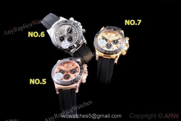 1:1 Clone Rolex Daytona JH Factory SWISS 4130 Stainless Steel Black Ceramic Watch 4
