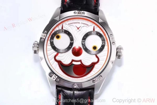 Swiss Replica Konstantin Chaykin V2 Limited Edition Watch Red Joker Face 4