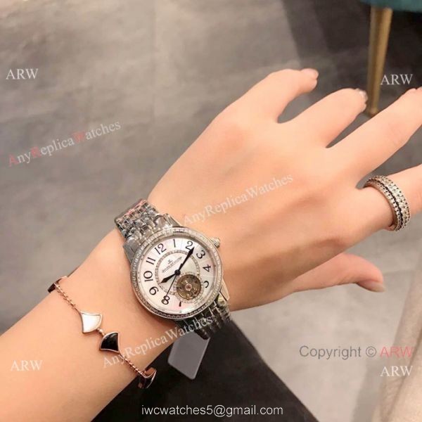 Jaeger LeCoultre Rendez-Vous Tourbillon Stainless Steel Watch 33mm 4