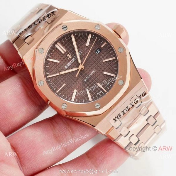 Swiss Grade Audemars Piguet Royal Oak Replica Watch Rose Gold 4