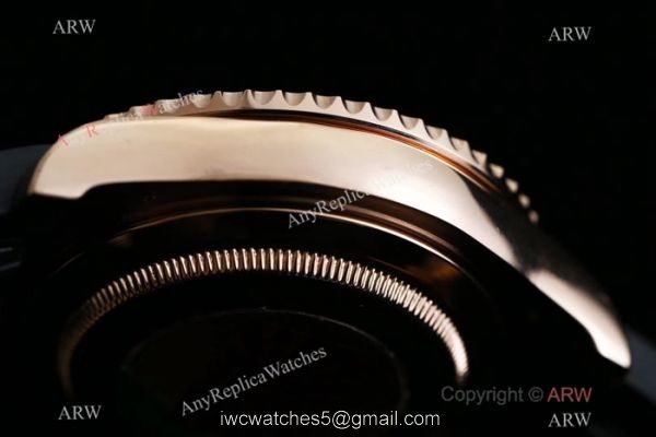 OR Factory ETA2836 Rolex Rose Gold Yachtmaster Replica Watch 116655 4