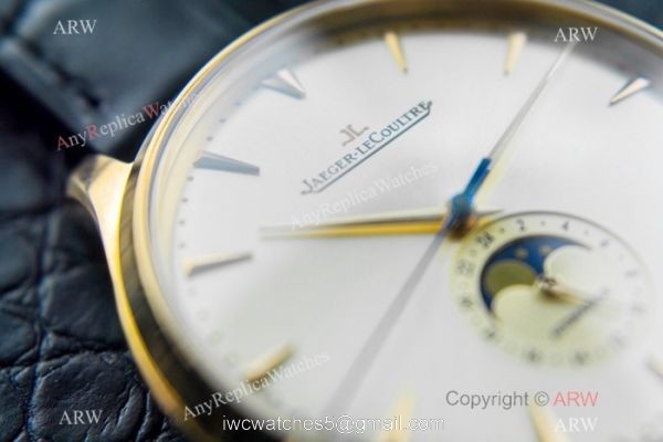 Swiss Grade Copy Jaeger-LeCoultre Master Ultra Thin Moon Wristwatch Silver Face 4