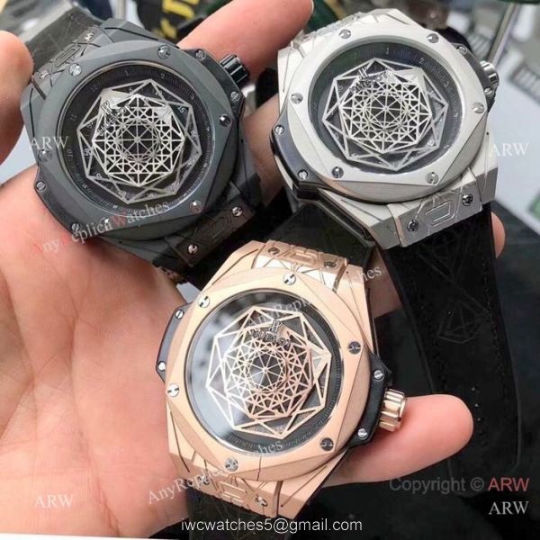 Low Price Replica Hublot Big Bang Sang Bleu Rose Gold watches 4
