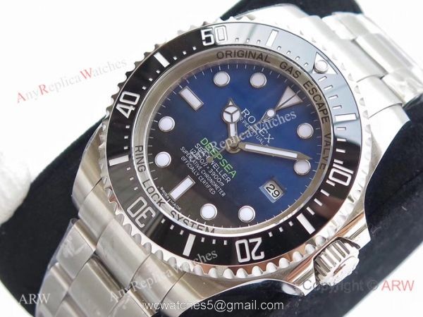 Best 1:1 Replica VR &8216;MAX Version Rolex Deepsea D-Blue Dial Watch 44mm 4