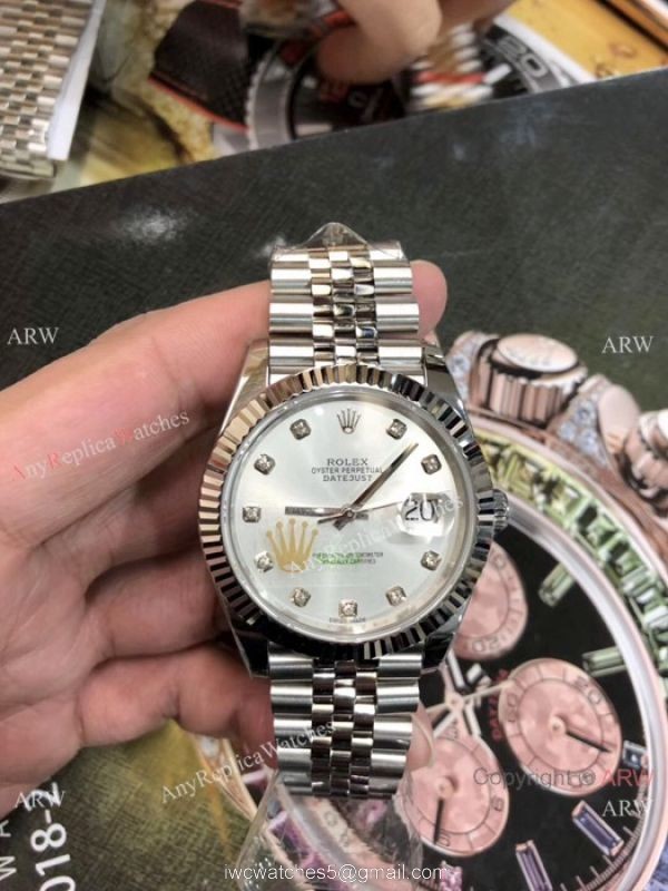 (EW) Swiss Fake Rolex Datejust II Silver Dial Jubilee Watches Eta 3255 Movement 4