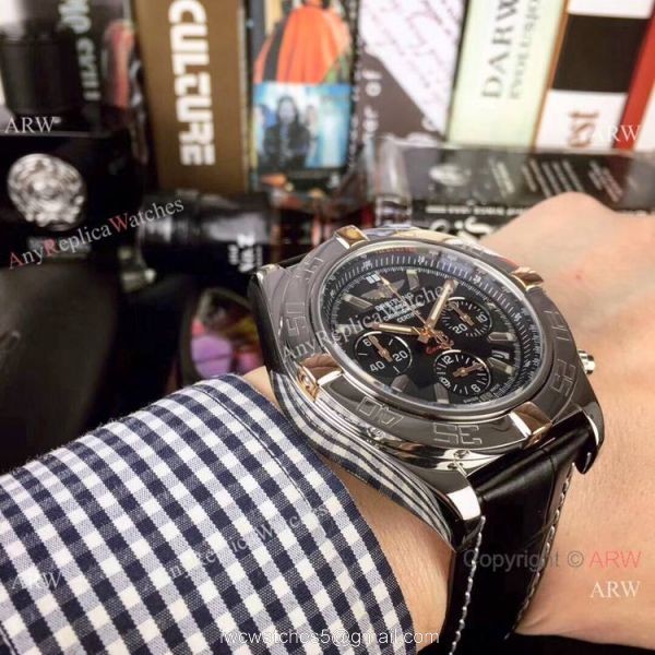 Replica Breitling Chronomat 01 Two Tone Rose Gold Watch 4