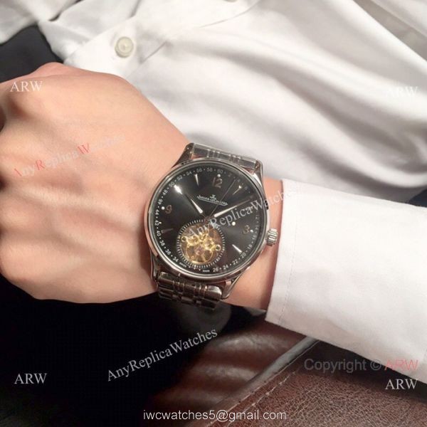 Best Copy Jaeger-LeCoultre Two Tone Rose Gold Tourbillon Watch 42mm 4