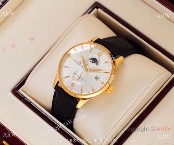 2019 Copy Jaeger-LeCoultre Master Moonphase Stainless Steel Watch 4