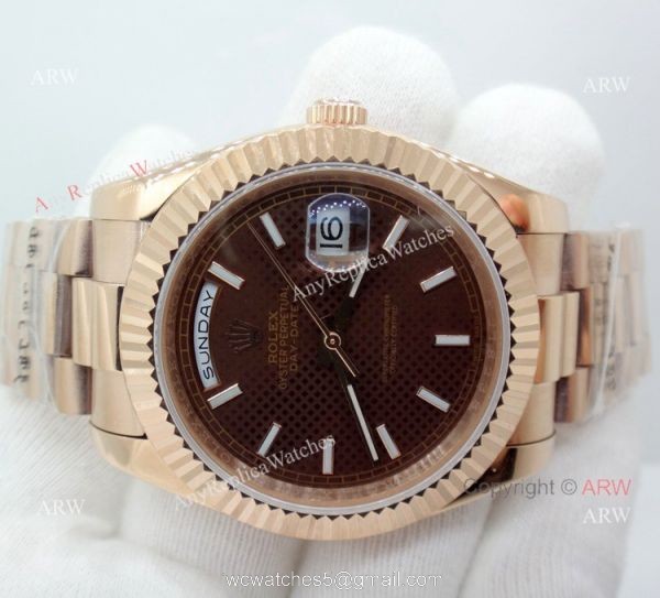 Best Replica Rolex Day Date Rose Gold Presidential Watch 40mm 4
