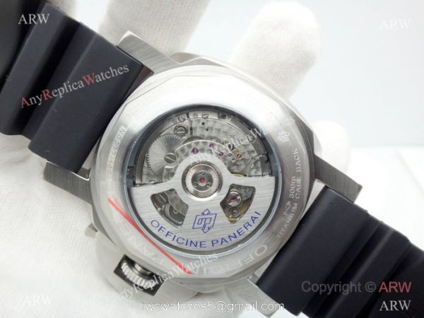 Copy Panerai Luminor Submersible SS Black Rubber Watch PAM 682 4
