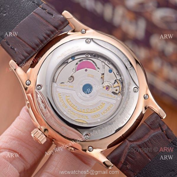 Jaeger-LeCoultre Perpetual Calendar 41mm Watch Replica Rose Gold White Face 4