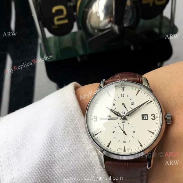 Best Quality Jaeger-LeCoultre Master 2-Tone Rose Gold White Dial Watch 42mm 4