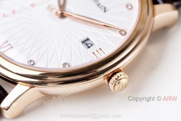 Swiss Replica Blancpain Villeret Ultraplate 6551-1127-55B Rose Gold Watch Lovers watch 4