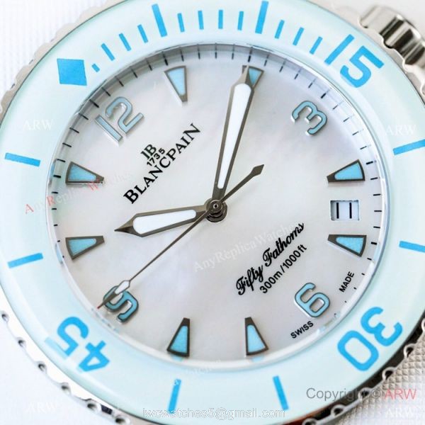 Replica Blancpain Fifty Fathoms Automatique Swiss 1315 Watch White Version 4