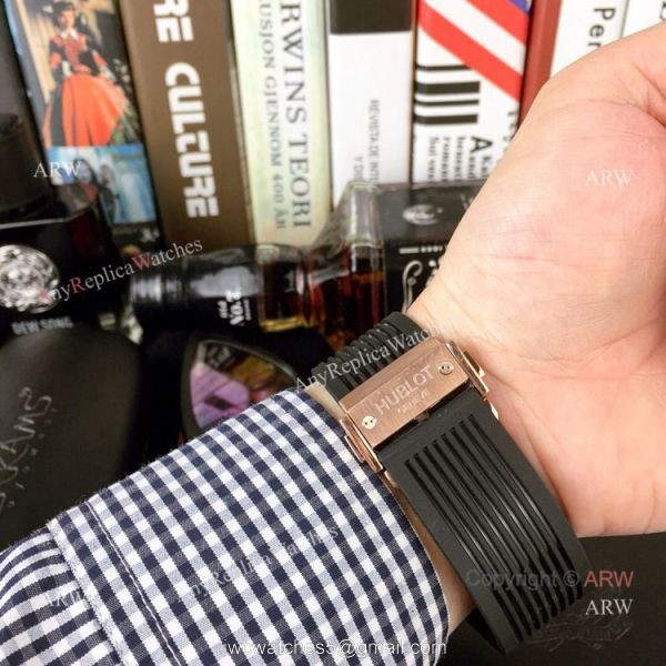 New Replica Hublot Big Bang King Unico Watch Rose Gold Case 4