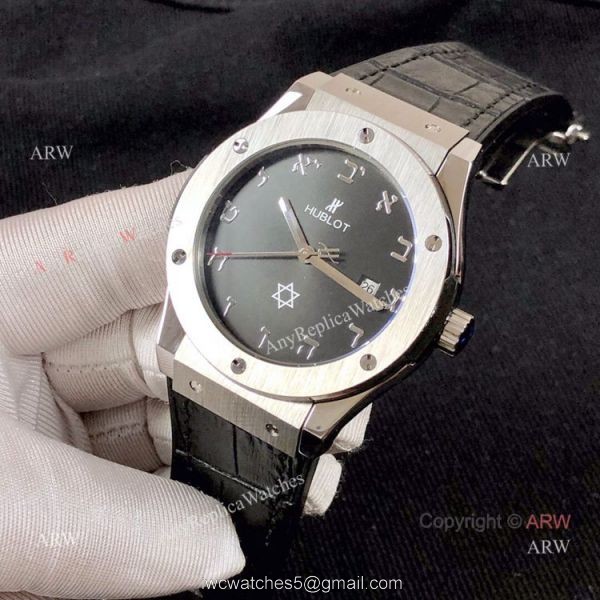 New Copy Hublot Classic Fusion Special Edition Watch SS Blue Dial 4