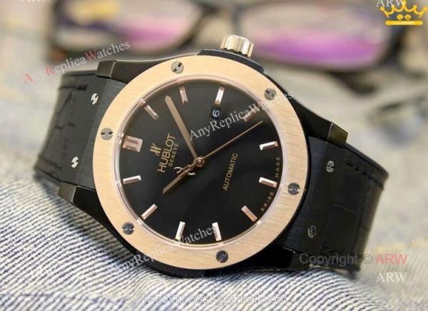 New Copy Hublot Classic Fusion Blue Dial Men Watch at ARW Replica Watches 4