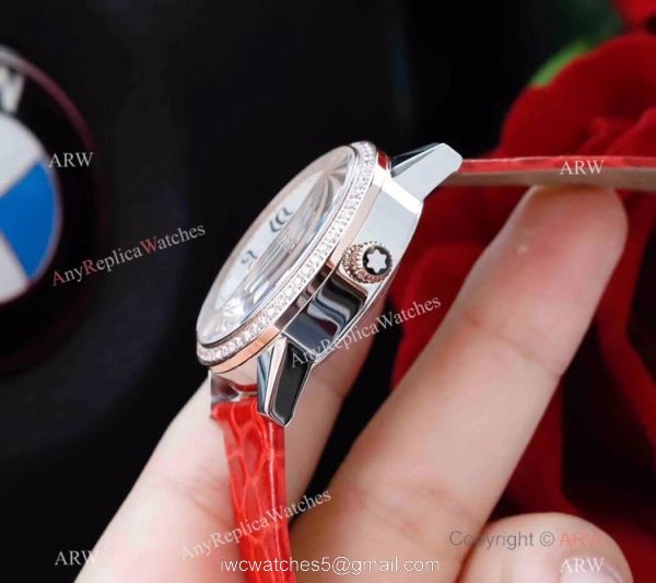 Swiss Mont Blanc Knock Off Boheme Date U0111059 Watch Rose Gold Diamond 4