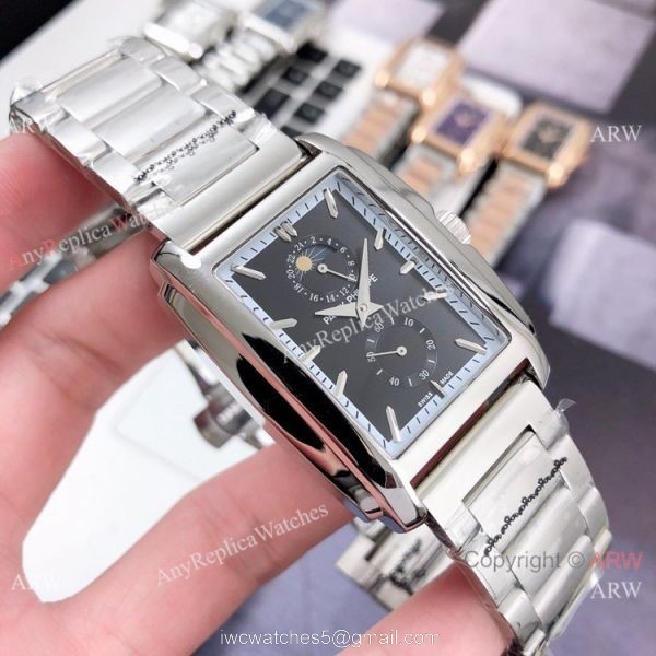 Copy Patek Philippe Gondolo Moon Phase Watch Two Tone Rose Gold 38mm 4