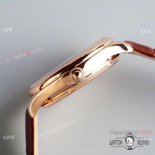 Swiss Grade 1 Patek Philippe AAA Watch Rose Gold Moonphase Men Size 4