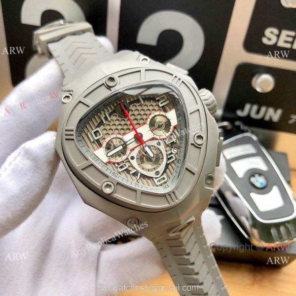 New Replica Lamborghini Spyder 124bbr watch Rose Gold Gray Dial 4