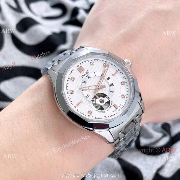 Best Replica Piaget Tourbillon Watches Sapphire glass Stainless Steel 4