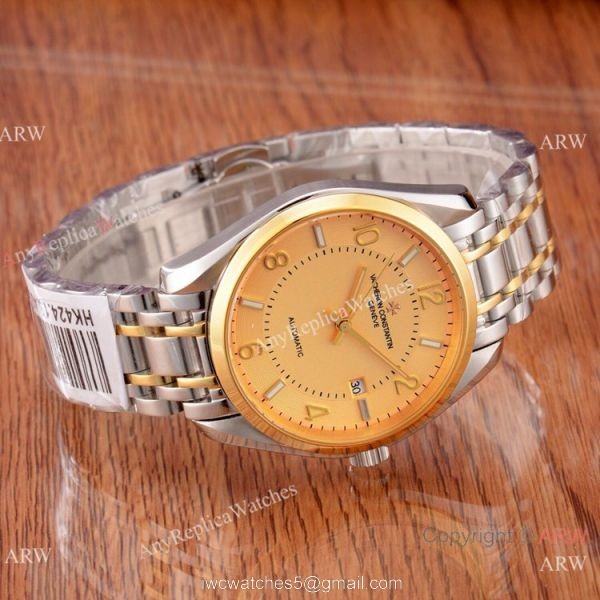 Buy Copy Vacheron Constantin Geneve Watches 2-Tone White Face 4