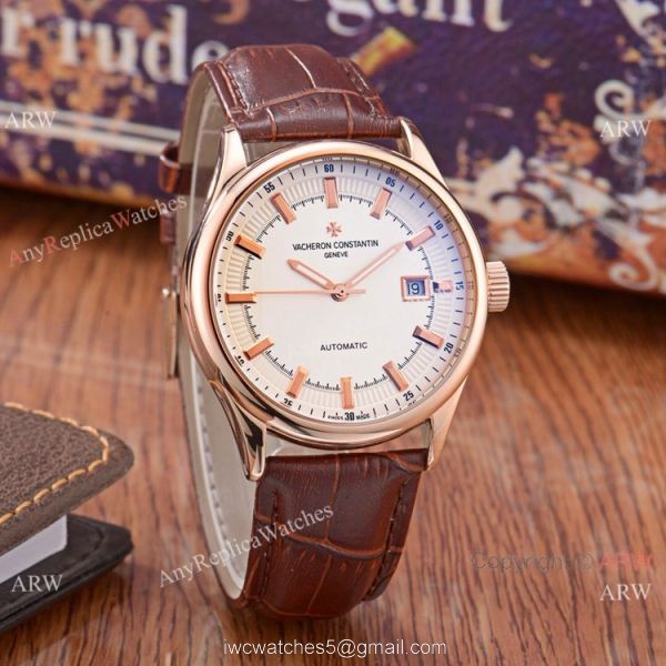 Vacheron Constantin Copy Geneve 2-Tone Rose Gold Watches 4