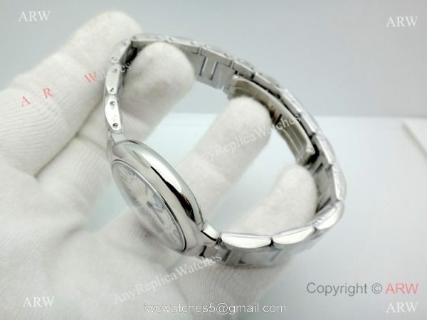Copy Cartier Ballon Bleu Moonphase Watch Stainless Steel Sapphire crystal 4