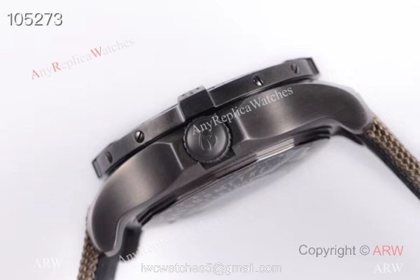 GB Factory Breitling Avenger Seawolf II Boelcke Limited Edition Copy Watch Black Steel Green Band 4