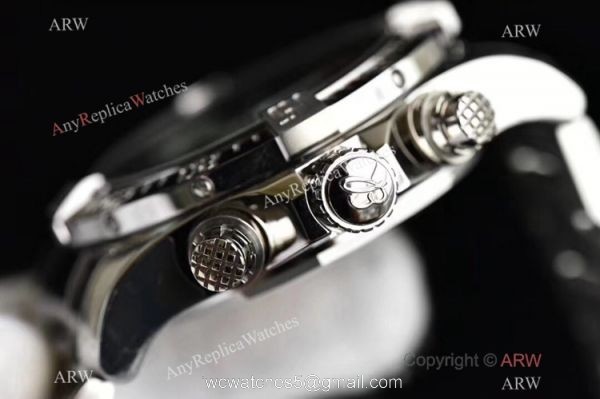 Swiss Grade Replica Breitling Super Avenger II 7750 Watch Stainless Steel Blue Face 4