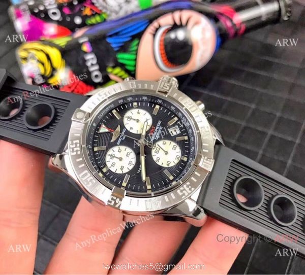 High Quality Breitling Colt Stainless Steel Black Dial Watches 45mm 4