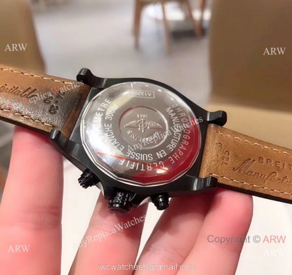 New Copy Breitling Super Avenger II 43mm Watch Black Steel 4
