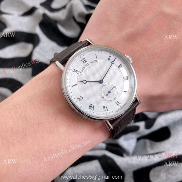 Copy Breguet Classique Automatic Watches Rose Gold Silver Dial 4