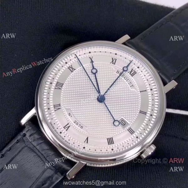 Swiss Replica Breguet Classique 2892 Watches SS Silver Dial 4