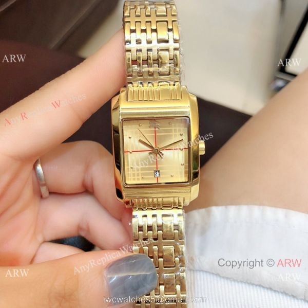Replica Burberry All Gold Watch 25mm Women Size Quartz Movement 4