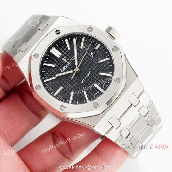 AP Audemars Piguet Royal Oak Selfwinding Stainless Steel Blue Watches New Replica 4