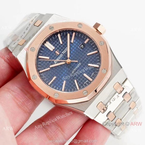 Audemars Piguet Royal Oak Selfwinding 2-Tone Rose Gold Watches Copy 4