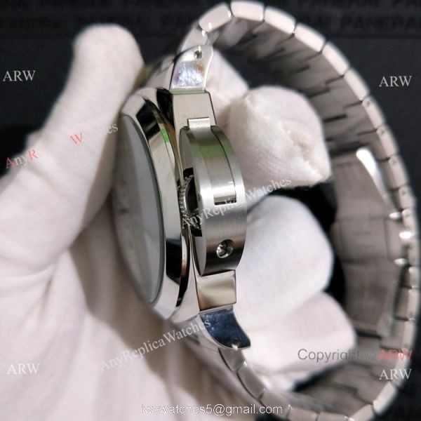AAA Quality Panerai Luminor Marina 44mm Watch Stainless Steel White Face 4